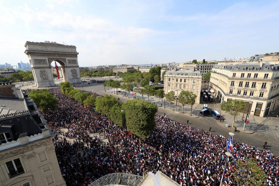 Recibimiento Francia - Jugadores