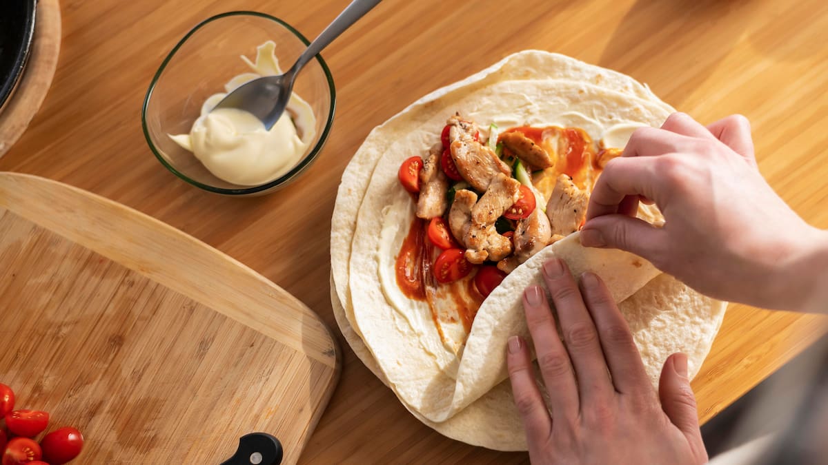 Burritos caseros.