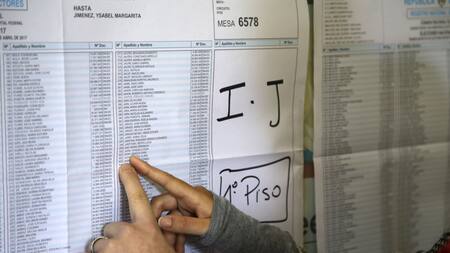 Padrón electoral; elecciones. Foto: NA.