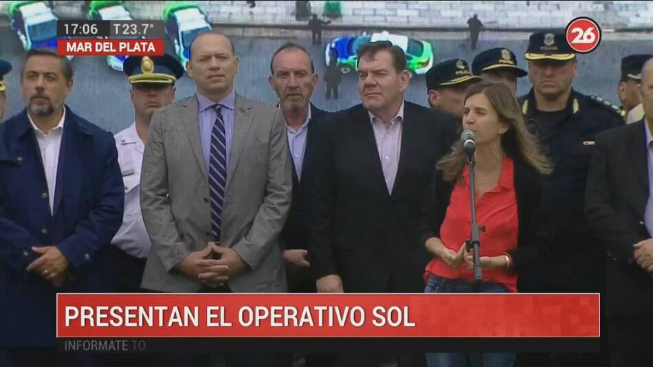 El ministro de Seguridad bonaerense, Sergio Berni, presentó hoy el Operativo Sol 2019- 2020