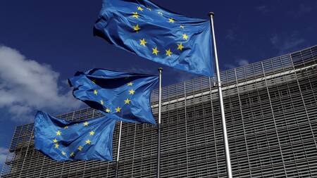 Banderas de la Unión Europea. Foto: Reuters.