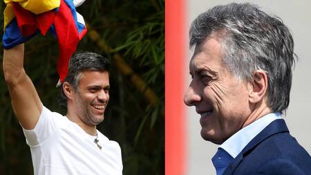 Leopoldo López y Mauricio Macri (Reuters)