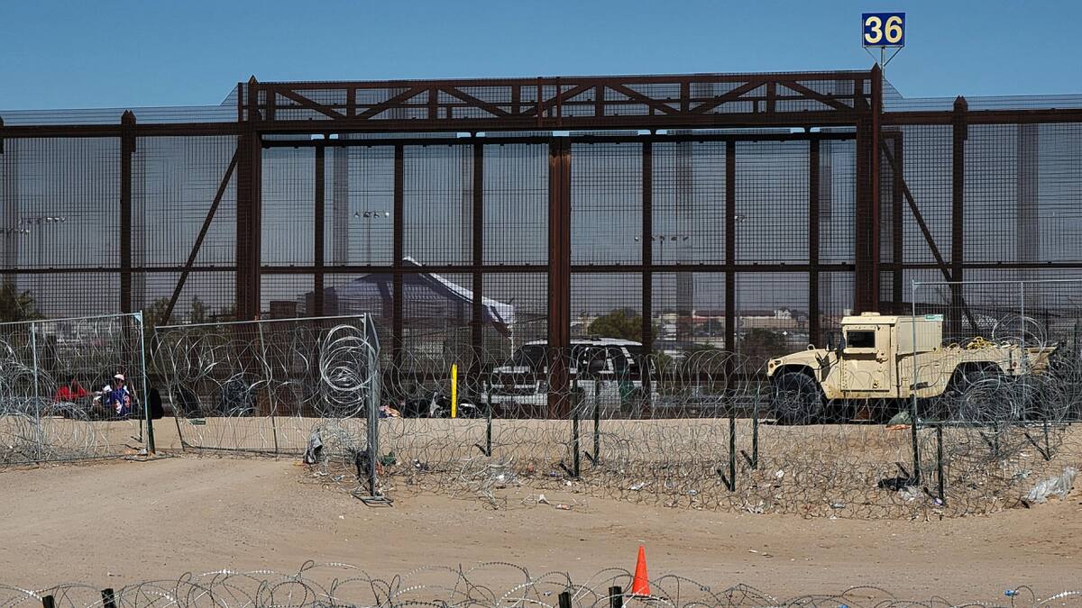 Crisis migratoria en la frontera con México. Foto: EFE
