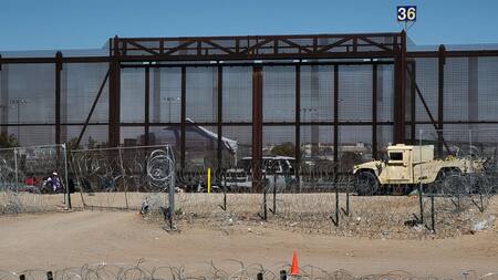 Crisis migratoria en la frontera con México. Foto: EFE