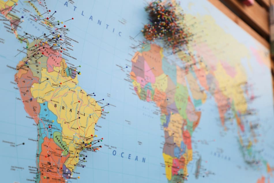 Mapa del mundo. Foto Unsplash