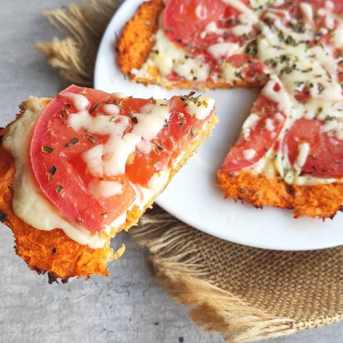 Pizza de zanahoria.