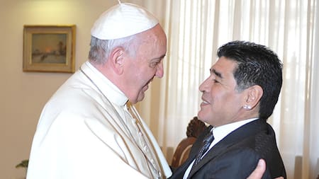 Papa Francisco y Maradona
