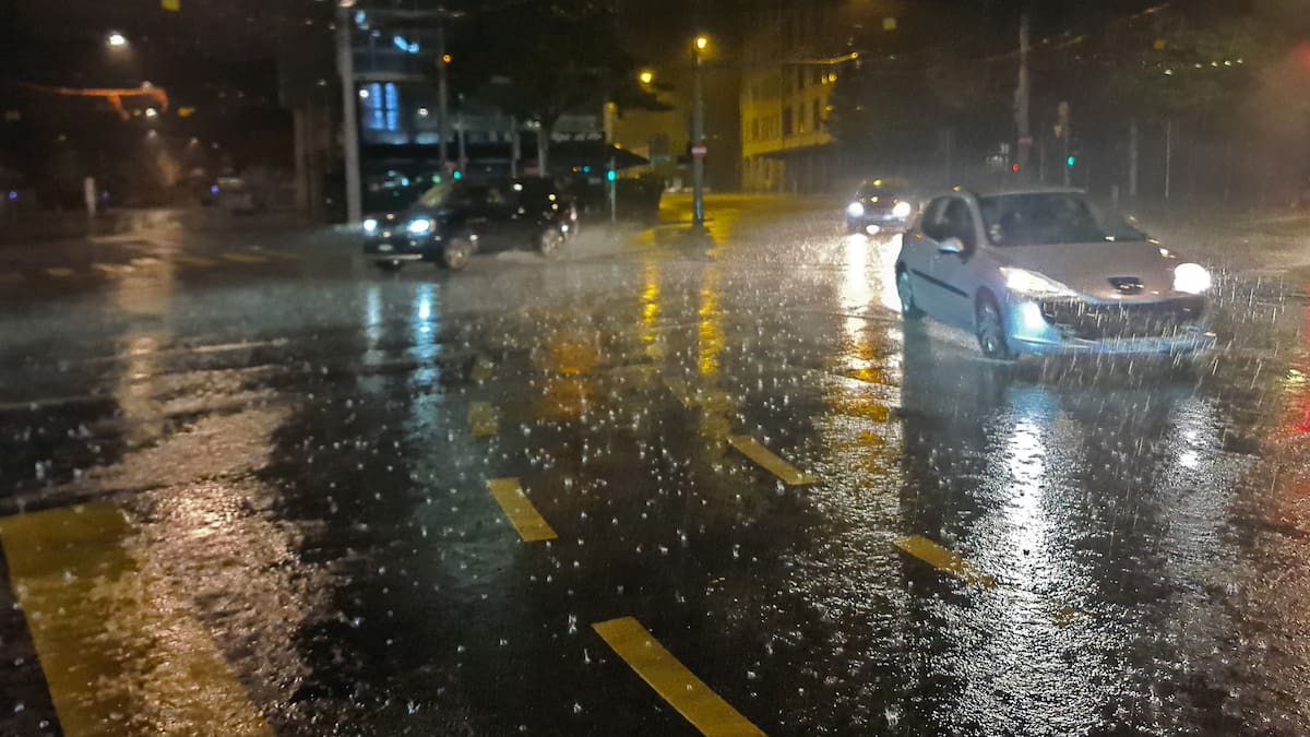 Lluvias y tormentas en la ciudad.