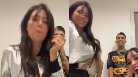 Wanda Nara y L-Gante nuevamente juntos. Fotos: captura.