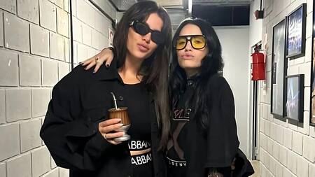 Lali con Wanda Nara. Foto: NA.