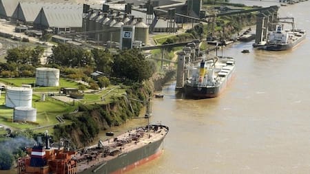 Hidrovía Paraná-Paraguay. Foto: NA.