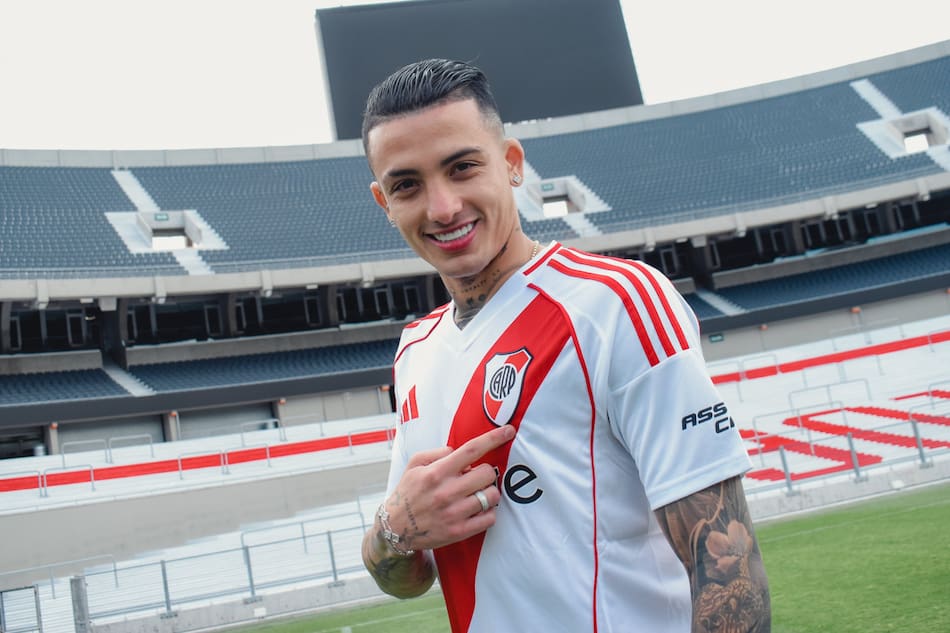 Kevin Castaño, jugador de River. Foto: X @RiverPlate