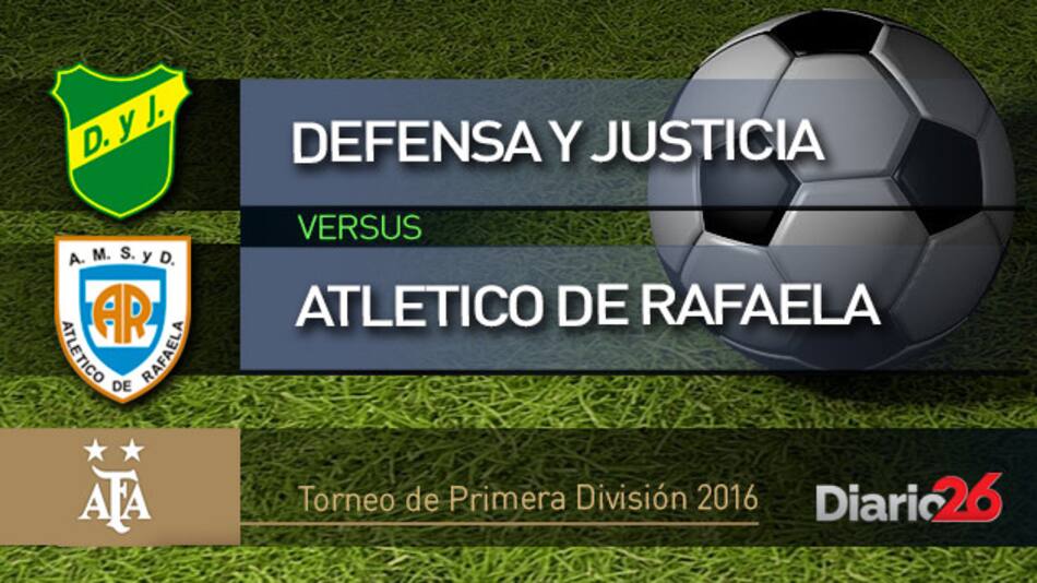 Torneo de Primera División 2016 - Defensa y Justicia vs. Atlético Rafaela