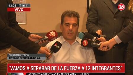 Ritondo, por persecución mortal en San Miguel del Monte - Conferencia - Canal 26