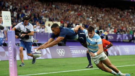Argentina-Francia en los Juegos Olímpicos. Foto: Reuters.