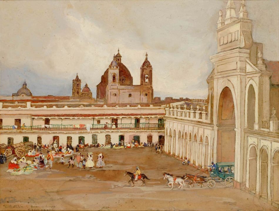 Plaza Victoria, hoy Plaza de Mayo