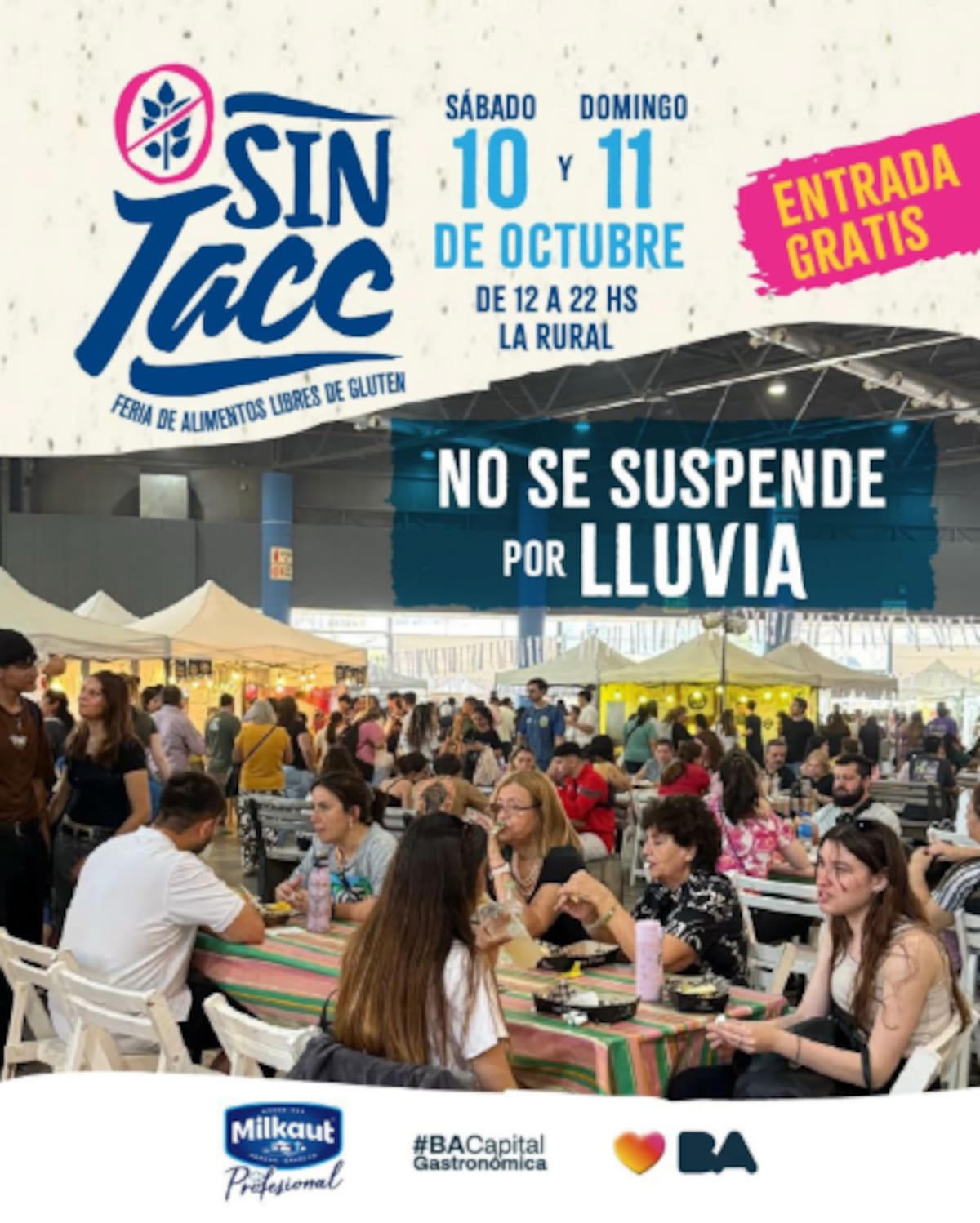 Feria sin TACC 2026; gastronomía; La Rural.