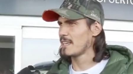 Declaraciones de Edinson Cavani. Foto: captura de video.