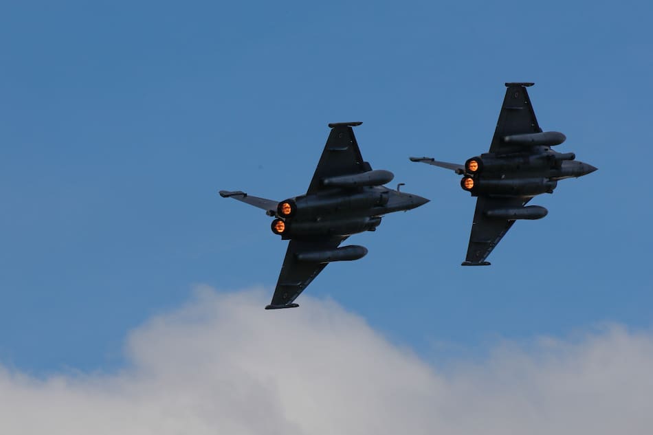 La Fuerza Aérea Francesa. Foto: Reuters/Gonzalo Fuentes.
