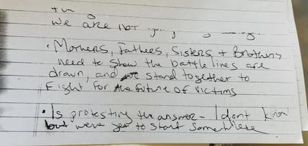 La carta de Virginia Giuffre. Fuente: Facebook / Sky Roberts