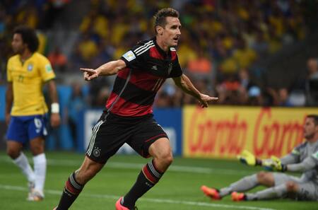 Miroslav Klose, el goleador de los Mundiales. Foto: NA.
