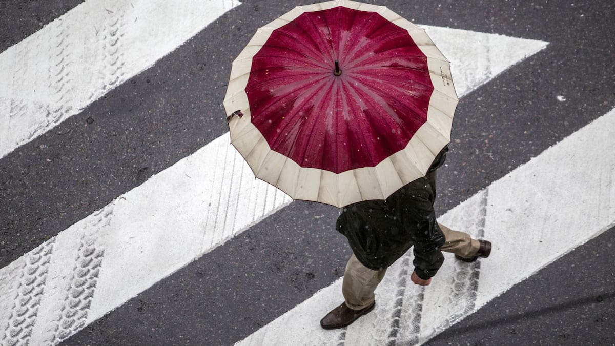Lluvias en Buenos Aires. Foto: NA.