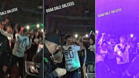 Fiesta clandestina de barras de Vélez en el estadio