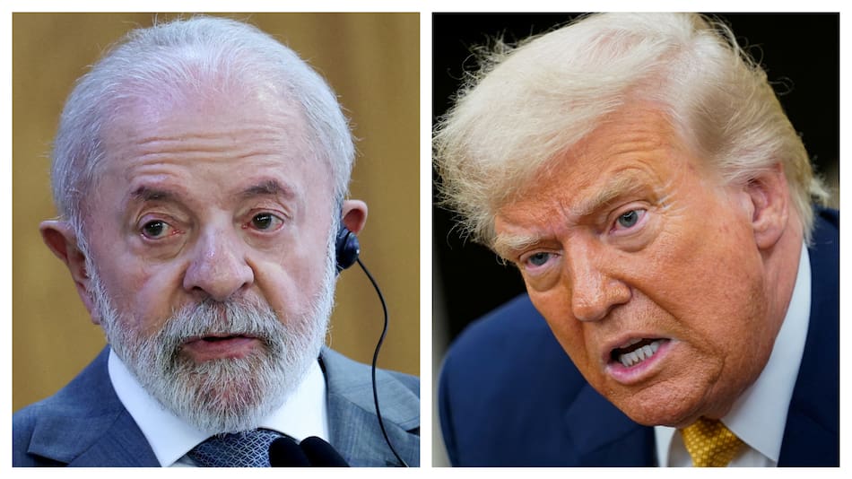 El presidente de Brasil, Lula, y su par de EE.UU., Trump.