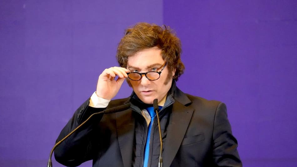 Javier Milei en el Encuentro de Líderes, en La Rural.