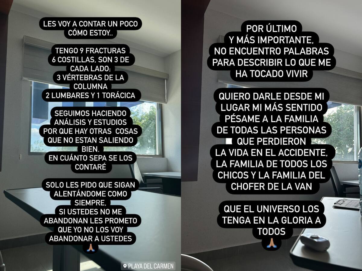 El sobreviviente contó cómo atraviesa este duro momento. Foto: Instagram/ @lucas.yf