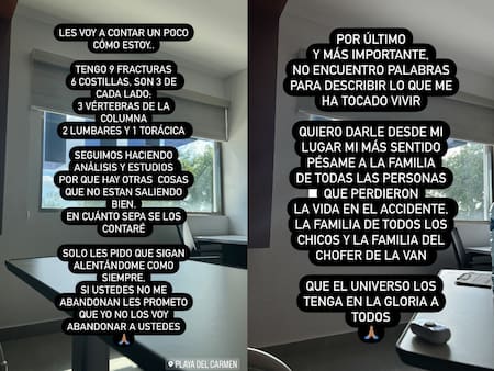 El sobreviviente contó cómo atraviesa este duro momento. Foto: Instagram/ @lucas.yf