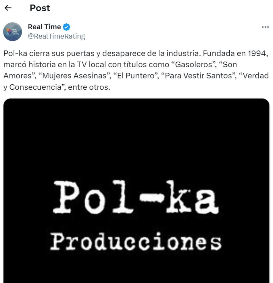 Pol-Ka cierra sus puertas. Foto: X.