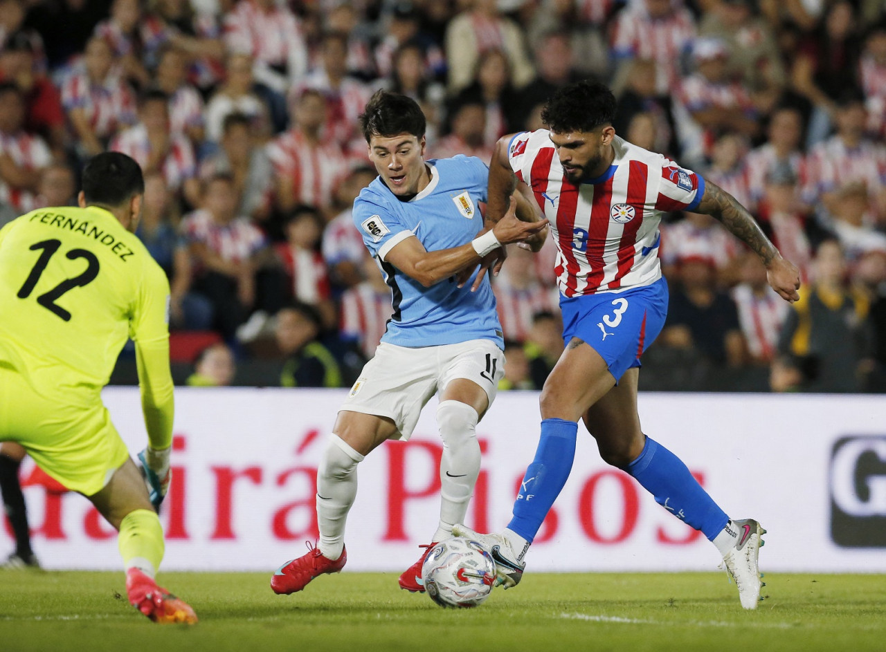 Paraguay vs Uruguay, por las Eliminatorias. Foto: Reuters