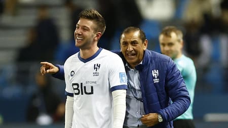 Luciano Vietto en la victoria de Al Hilal ante Flamengo por el Mundial de Clubes. Foto: REUTERS.