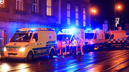 Tiroteo en Praga. Foto: EFE