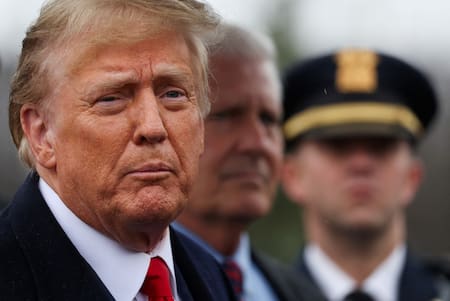 Juicio a Donald Trump. Foto: Reuters.