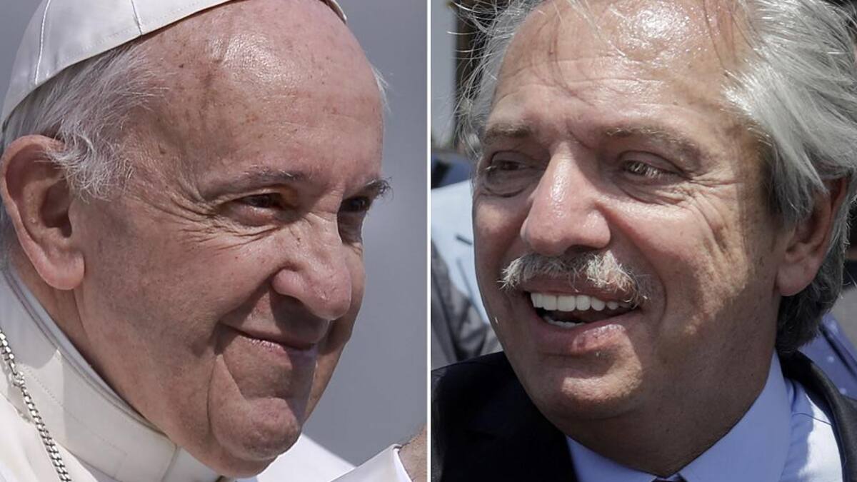 Papa Francisco y Alberto Fernández, NA
