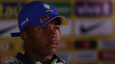 Endrick en la Selección de Brasil. Foto: REUTERS.