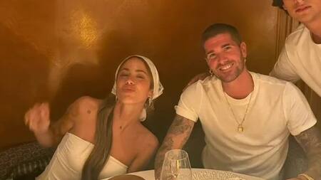 Tini Stoessel y Rodrigo De Paul.