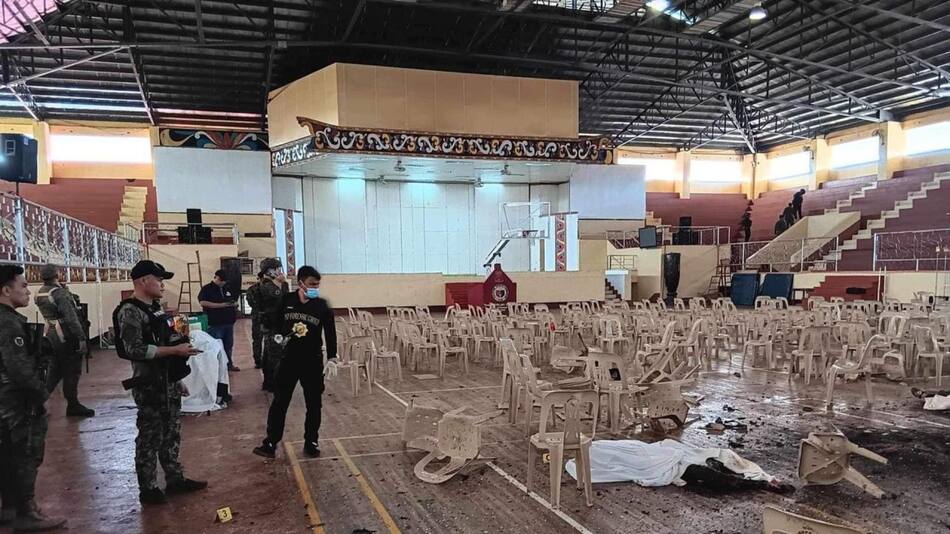 Atentado en Filipinas. Foto: EFE.