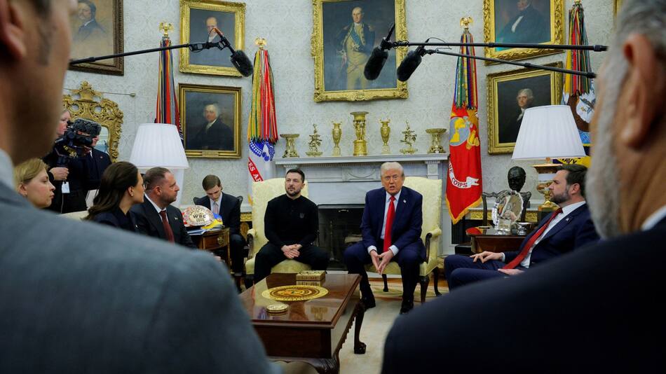 Donald Trump y Volodimir Zelenski. Foto: Reuters/Brian Snyder