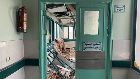 Ataque contra hospital en Gaza. Foto: Reuters