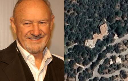 La lujosa casa de Gene Hackman. Foto Google Maps