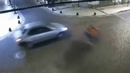 Impactante accidente en San Nicolás. Foto: captura de video.