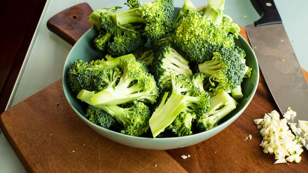 El ingrediente de cocina que se utiliza para lavar el brócoli.
