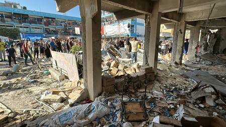 Ataque de Israel contra Nuseirat. Foto: Reuters.