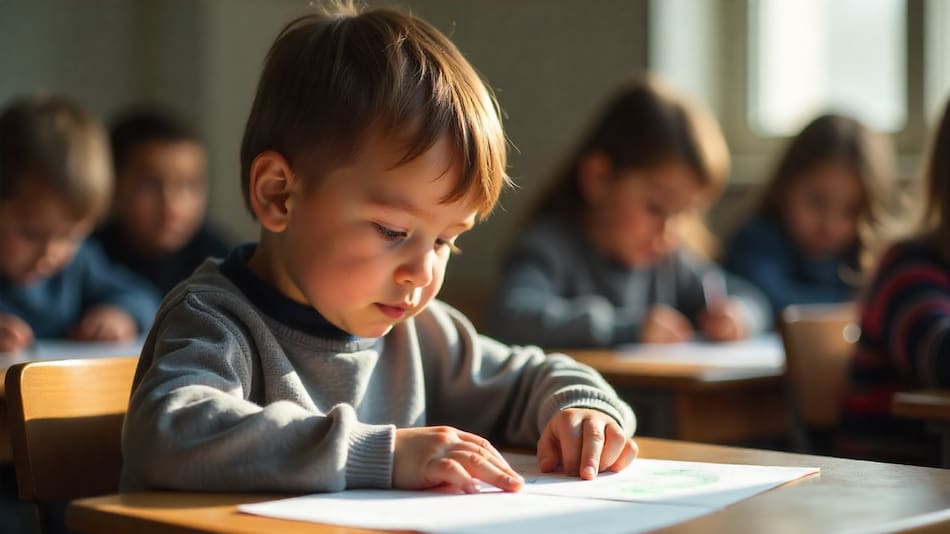Niños en una escuela.