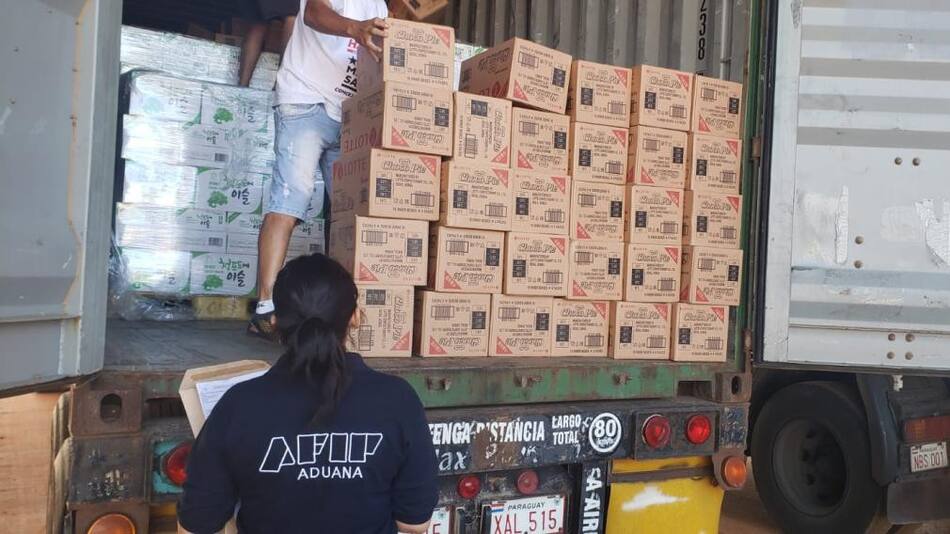 Aduana secuestra un cargamento de botox. Foto: AFIP.
