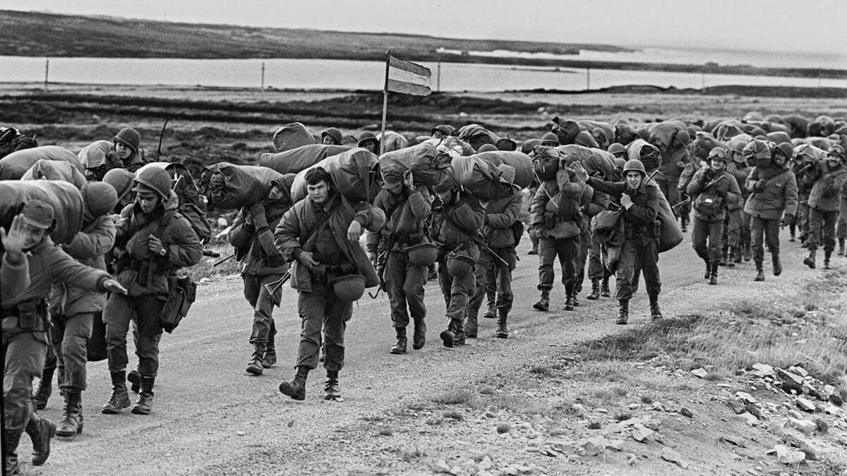 Soldados en Malvinas. Foto: argentina.gob.ar
