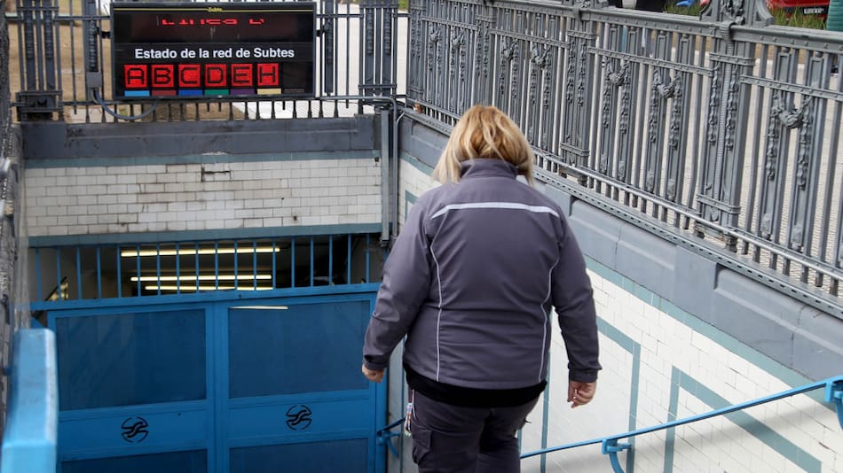 Paro de subtes. Foto: NA.